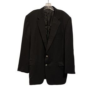 Hickey Freeman Black Custom Tailored Vintage‎ Suit Coat